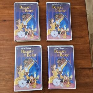 VHS Disney Beauty and the Beast bundle of 4 VHS‎ movies